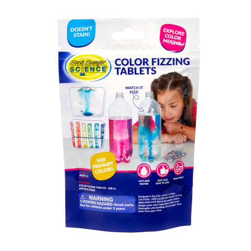 colour fizzing tablets packaging 