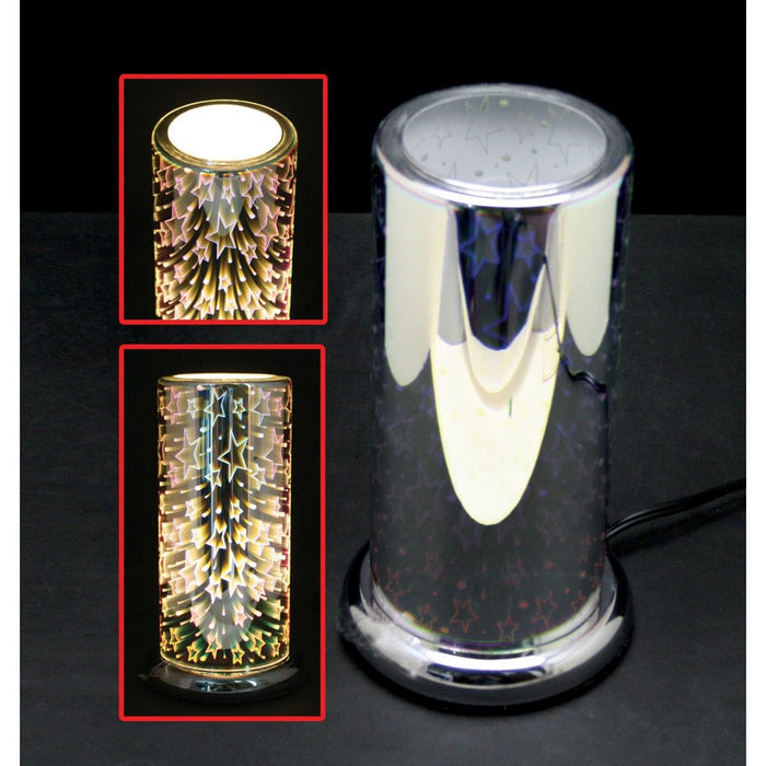 Touch Sensor Glass Lamp – 3D Star w/ Scented Oil Holder
