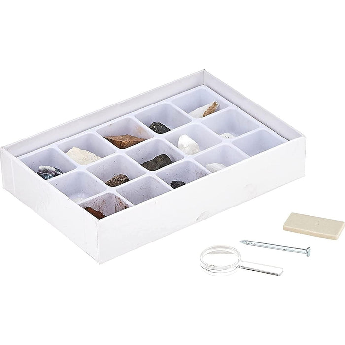 STEM Mineral Science Kit – 15 Rock Specimens, Geology and Science Toy for Kids