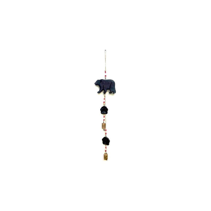 Mango Wood Bell Chimes - Black Bear Vintage Black