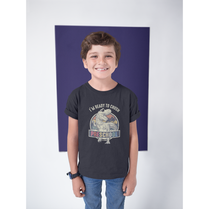 Kid's Heavy Cotton™ Tee - "I'm Ready to Crush Preschool"