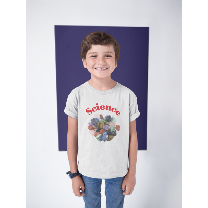 Kid's Heavy Cotton™ Tee - Curiosity Unleashed: "Science Rocks"