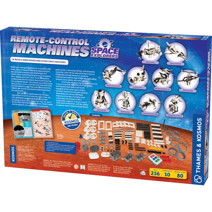 remote-control machines space explorers back packaging 