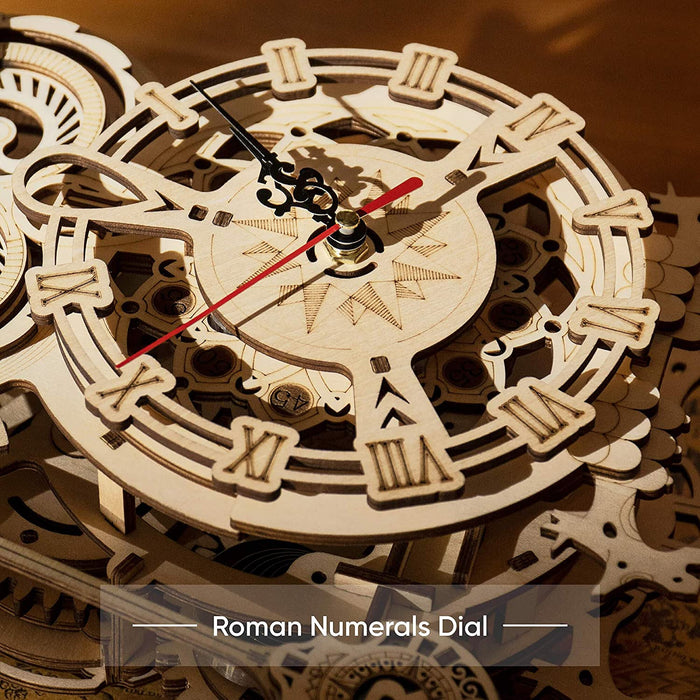 Wooden Mechanical Gears: Owl Clock