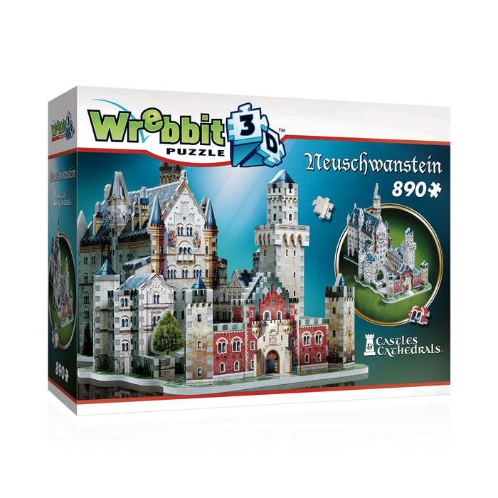 CASTLES AND CATHEDRALS COLLECTION: Neuschwanstein Castle 3D Puzzle