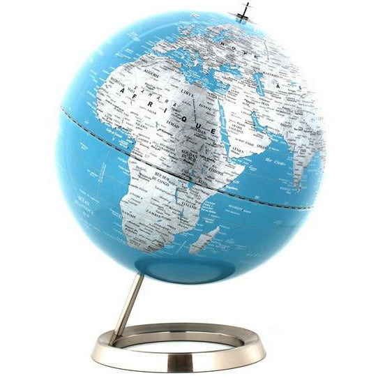 Terra  Globe w/ Chrome Base Desk Globe 30CM (12") -Turquoise