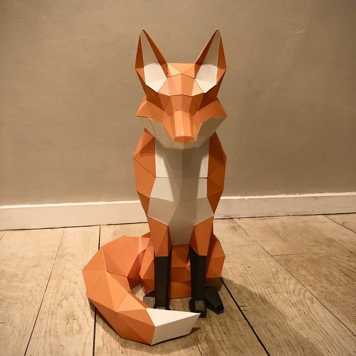Fox 3D PaperCraft Model DIY Kit