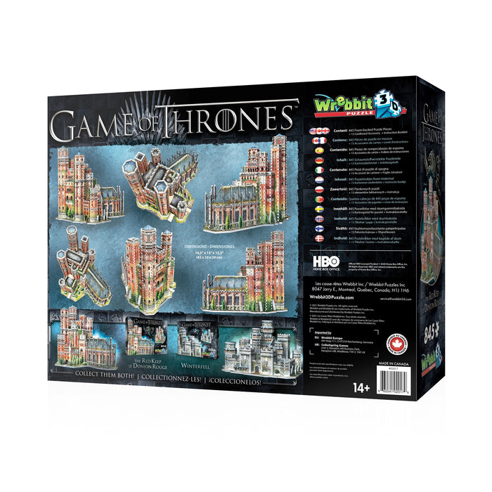 GAME OF THRONES COLLECTION: The Red Keep 3D Puzzle