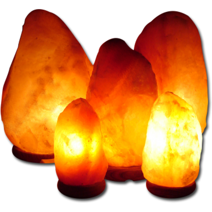 Amber Himalayan Salt Lamps (Various Sizes 1.5kg - 22kg)