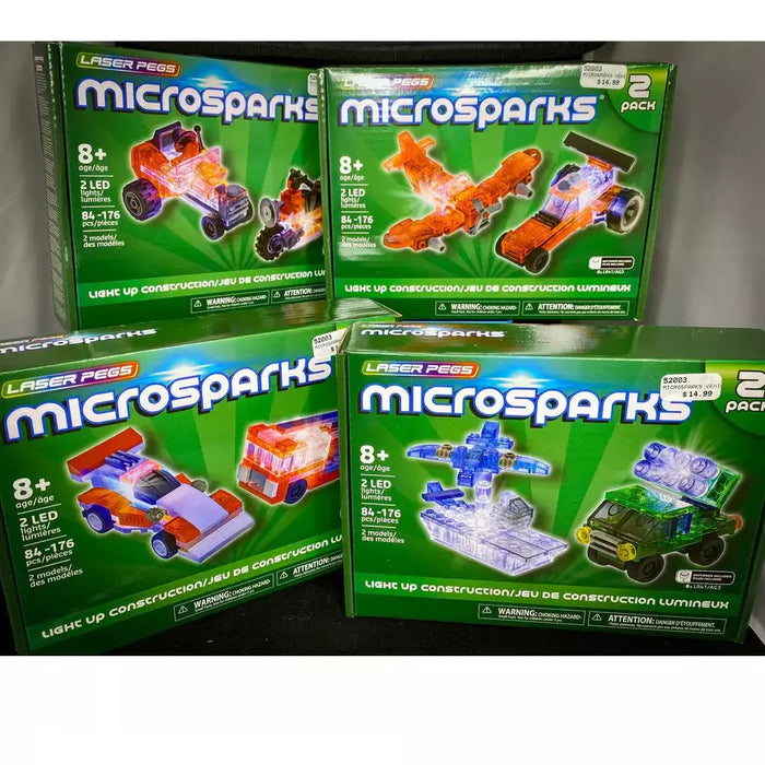 Laser Pegs Microsparks 2 Pack