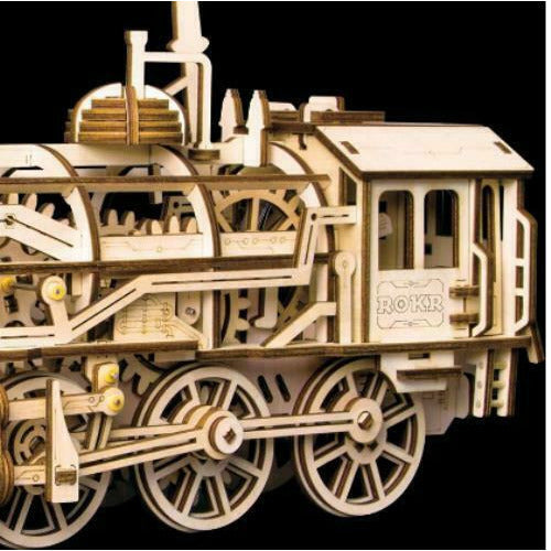 Wooden Mechanical Gears - Locomotive