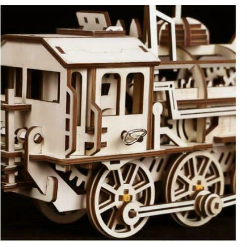 Wooden Mechanical Gears - Locomotive