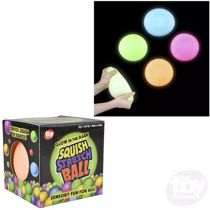 Gummi Ball Neon Glow In The Dark 4"