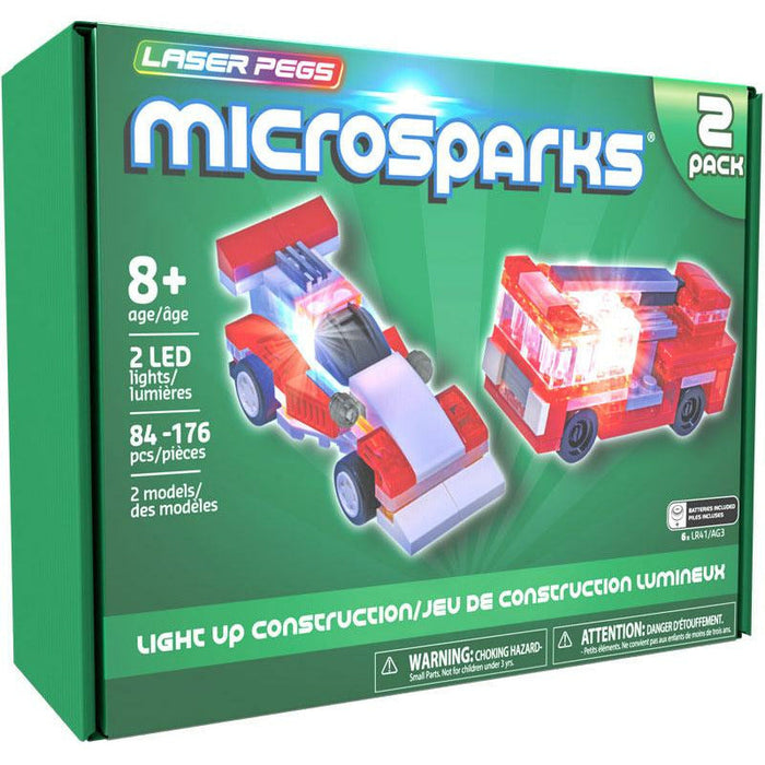 laser pegs microosparks 2 pack