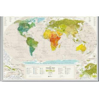 The Travel Map of the World Geography Scratch Map