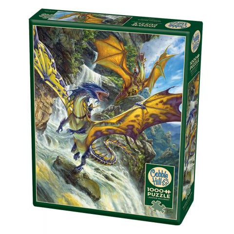 Waterfall Dragons - 1000 Piece Puzzle
