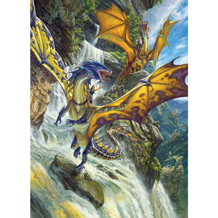 Waterfall Dragons - 1000 Piece Puzzle