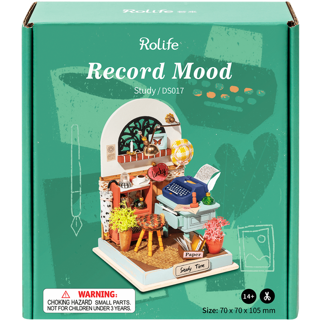 Rolife DIY Miniature Dollhouse - Record Mood (Study) DS017
