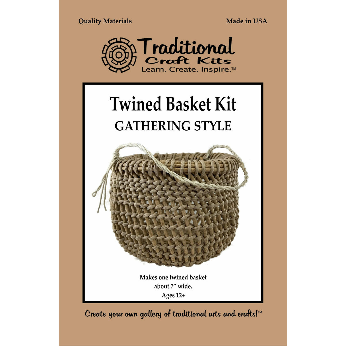 Traditional Craft Kits Wicker Basket Kit for Beginners - Basket