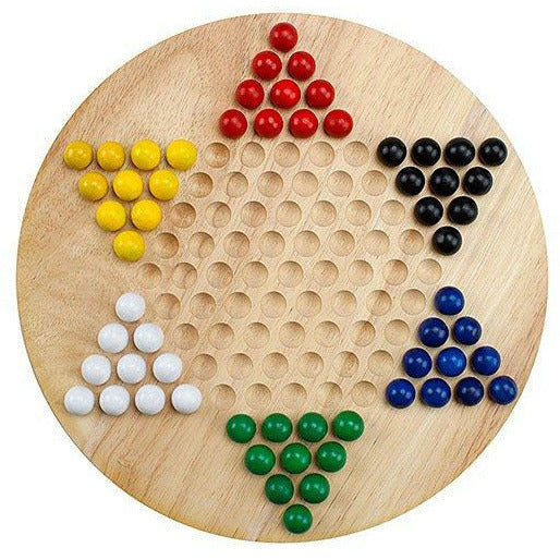 Chinese Checkers w/ Marbles in Color